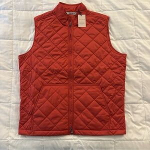 Peter Millar Bedford Vest | Men’s size Medium | New with Tags | Celosia Red